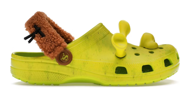 Crocs Classic Clog DreamWorks Shrek SZ 7 DEFECT MISSING EAR