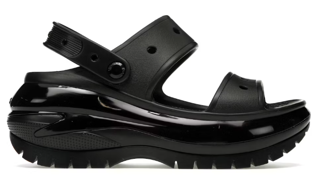 Crocs Mega Crush Sandal Black SZ 7