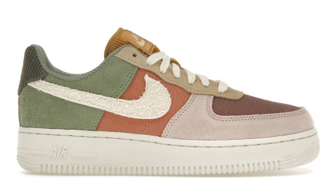 Nike Air Force 1 Low '07 LX Oil Green Terra Blush (Women's) SZ 12W/10.5M MISSING LID