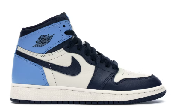 Jordan 1 Retro High Obsidian (GS) SZ 7Y