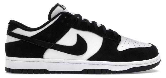 Nike Dunk Low Retro SE Suede Panda SZ 9 MISSING LID