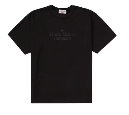 Supreme Stone Island S/S Top Black Sz Large