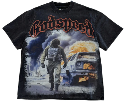 Godspeed Khaos Tee Grey Sz Small