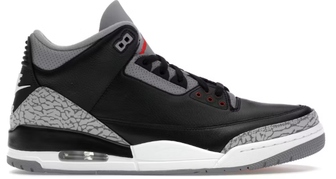 Jordan 3 Retro OG Black Cement (2024) SZ 8.5 USED