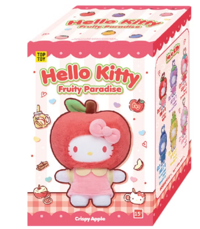 Miniso Top Toy Sanrio Fruity Paradise Vinyl Plush Keychain Single Blind Box