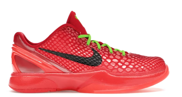 Nike Kobe 6 Protro Reverse Grinch (GS) SZ 3.5Y USED