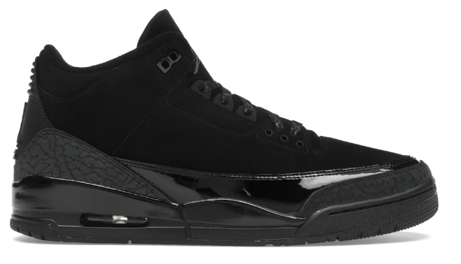 Jordan 3 Black Cat (2025) SZ 8.5 MISSING LID