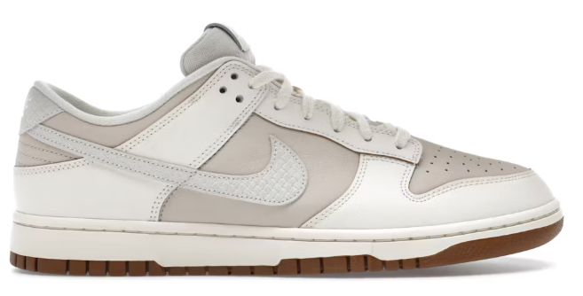 Nike Dunk Low Retro Pearl White Pale Ivory Light British Tan Sail SZ 8.5 MISSING LID