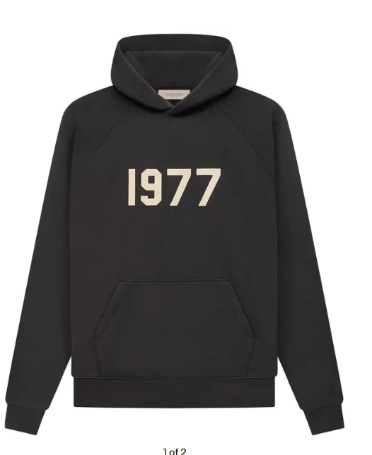 Essentials 1977 Hoodie 'Iron' SZ SMALL