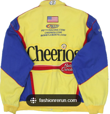 VINTAGE NASCAR CHEERIOS JH DESIGN JACKET SZ XL