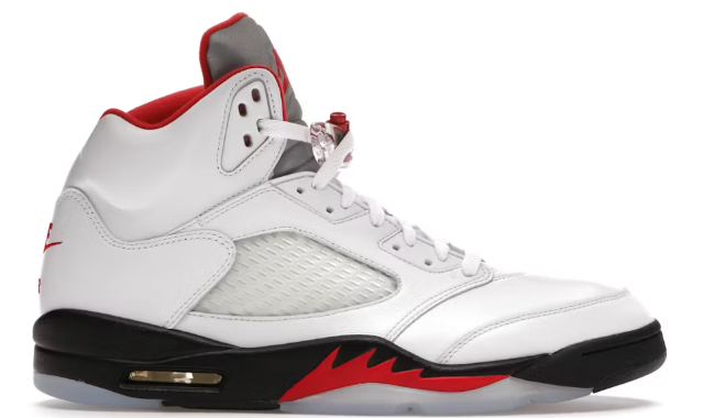 Jordan 5 Retro Fire Red Silver Tongue (2020) SZ 10.5