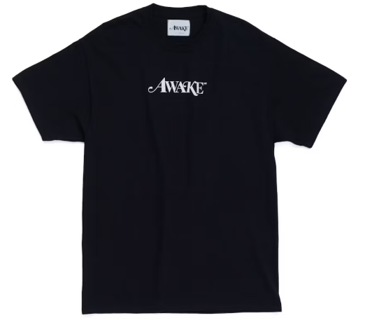 Awake Classic Logo Tee Black SZ L