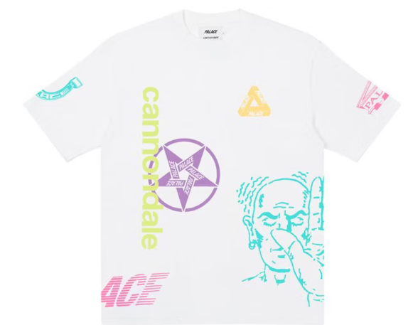 Palace x Cannondale Mad Boy T-shirt White SZ XXL