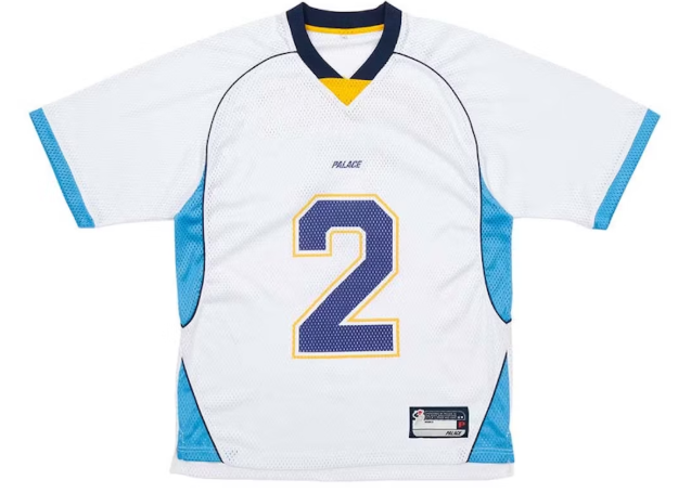 Palace Mesh Football Top White SZ S