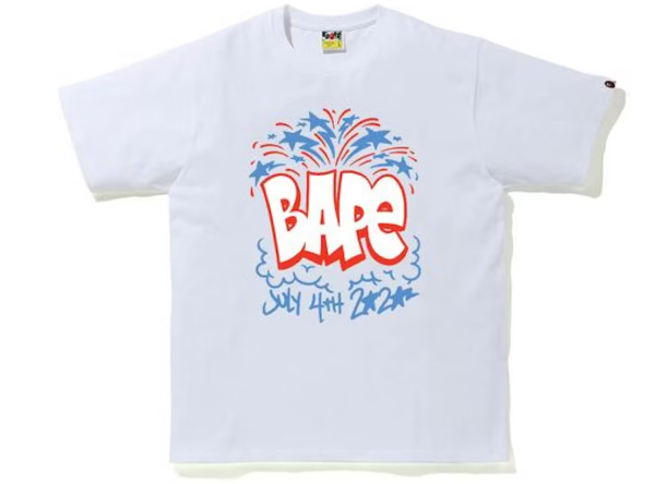 BAPE 2020 Independence Day Tee White SZ XXL