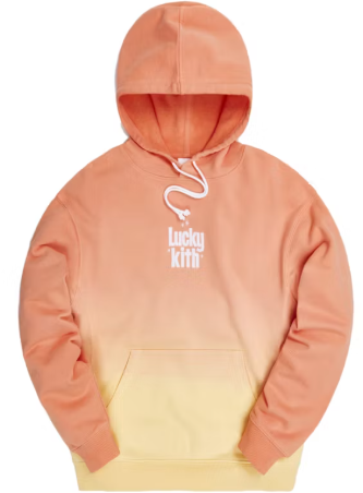 Kith for Lucky Charms Dip Dye Williams III Hoodie Orange/Yellow SZ XL