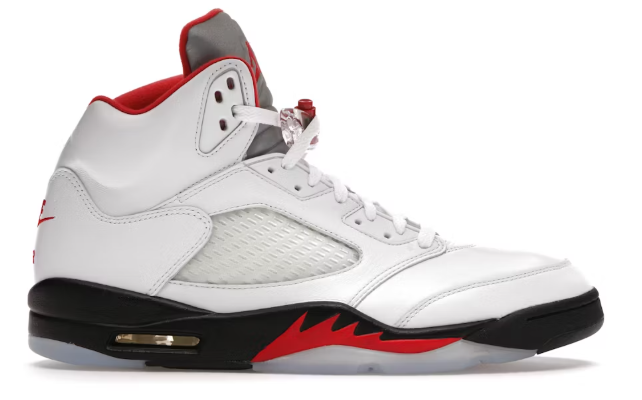 Jordan 5 Retro Fire Red Silver Tongue (2020) SZ 10