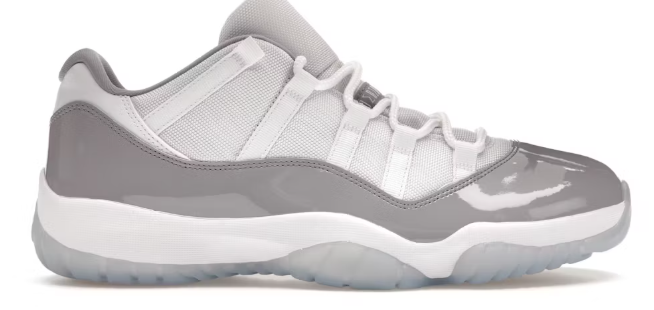 Jordan 11 Retro Low Cement Grey SZ 10