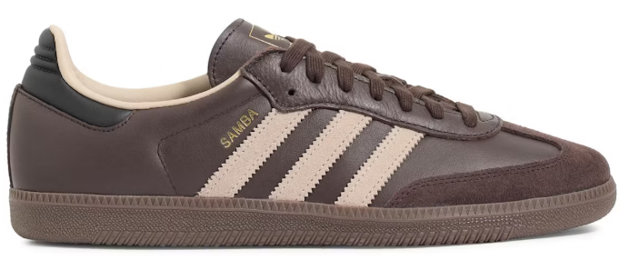 adidas Samba OG Dark Brown Beige Gum SZ 6.5