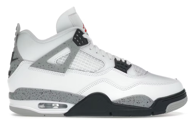 Jordan 4 Retro White Cement (2025) SZ 10 MISSING LID