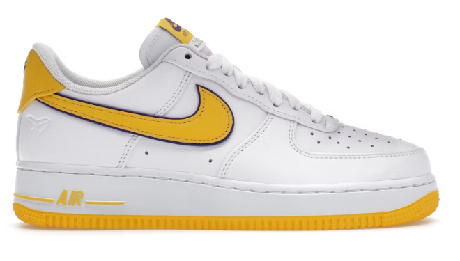 Nike Air Force 1 Low Retro QS Kobe Bryant Lakers Home SZ 9