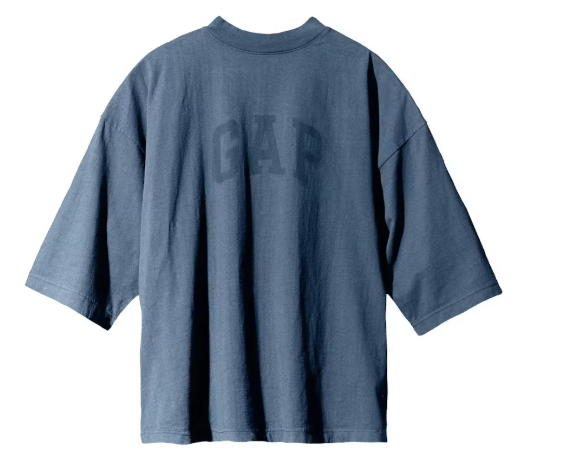 Yeezy Gap Dove 3/4 Sleeve Tee Dark Blue SZ XS