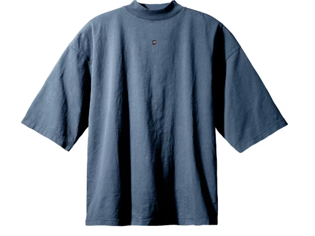 Yeezy Gap Logo 3/4 Sleeve Tee Dark Blue SZ SMALL