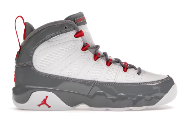 Jordan 9 Retro Fire Red SZ 7 MISSING LID