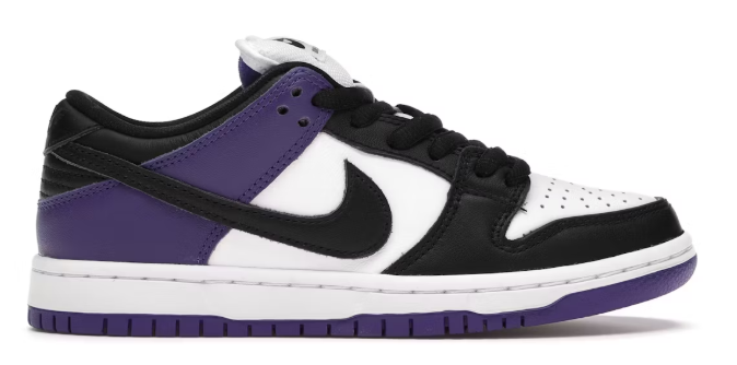 Nike SB Dunk Low Court Purple SZ 9 MISSING LID