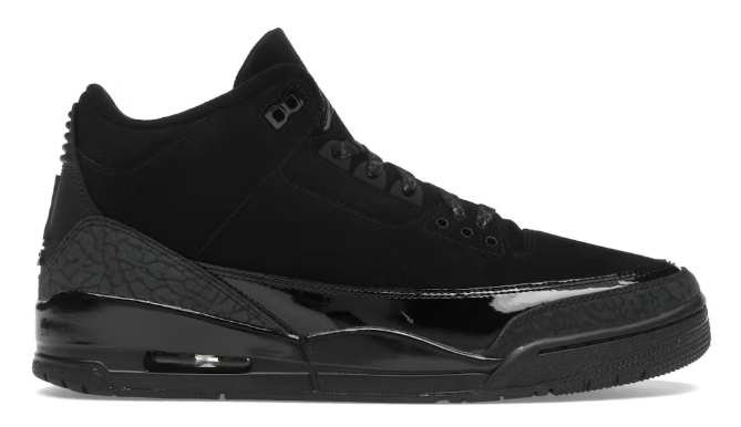 Jordan 3 Retro Black Cat (2025) SZ 8.5 MISSING LID