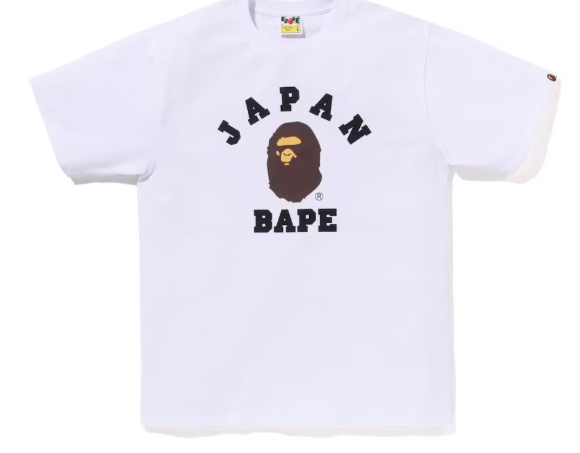 BAPE Japan College City Tee White SZ XL