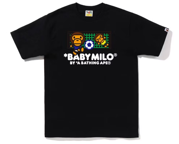 BAPE Baby Milo Soccer Tee Black SZ XL