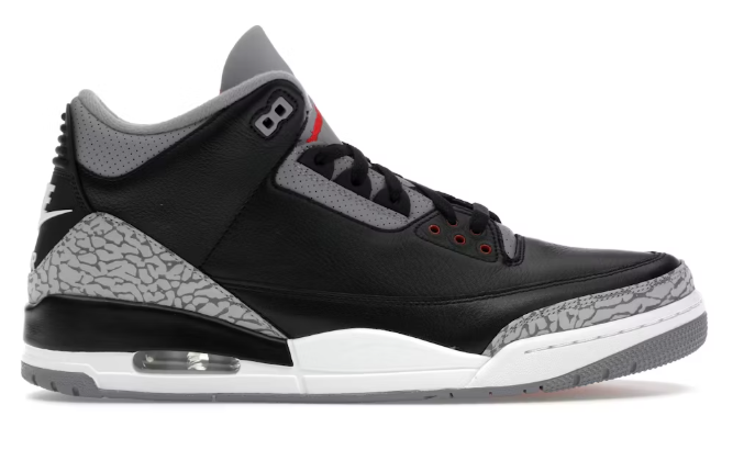 Jordan 3 Retro OG Black Cement (2024) SZ 10 MISSING LID