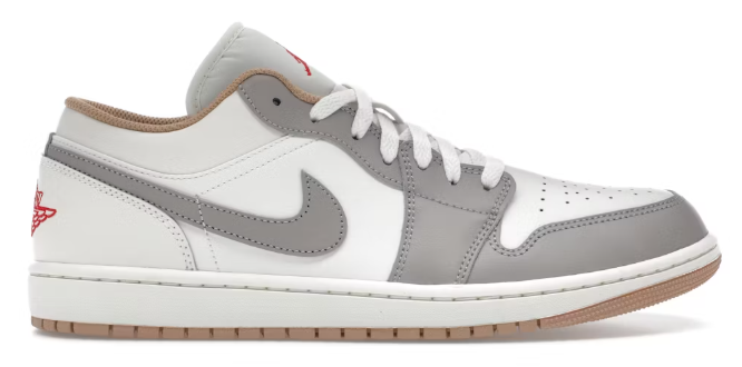 Jordan 1 Low Sail College Grey Rattan SZ 9 MISSING LID