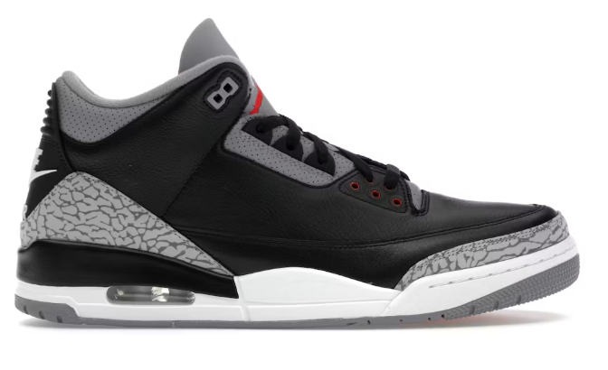 Jordan 3 Retro OG Black Cement (2024) SZ 11 MISSING LID