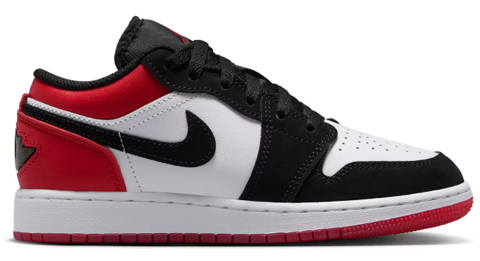 Jordan 1 Low SE Black Toe (2025) (GS) SZ 4Y MISSING LID