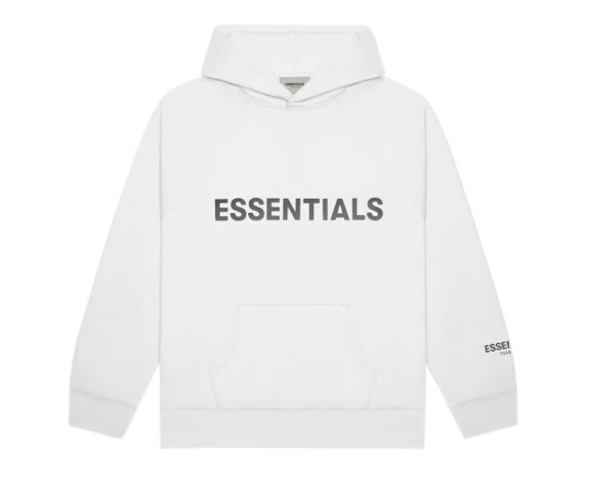 Fear of God Essentials Pullover Hoodie Applique Logo White