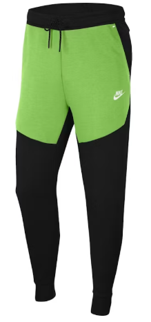 Nike Sportswear Tech Fleece Joggers Black/Mean Green/White SZ XS