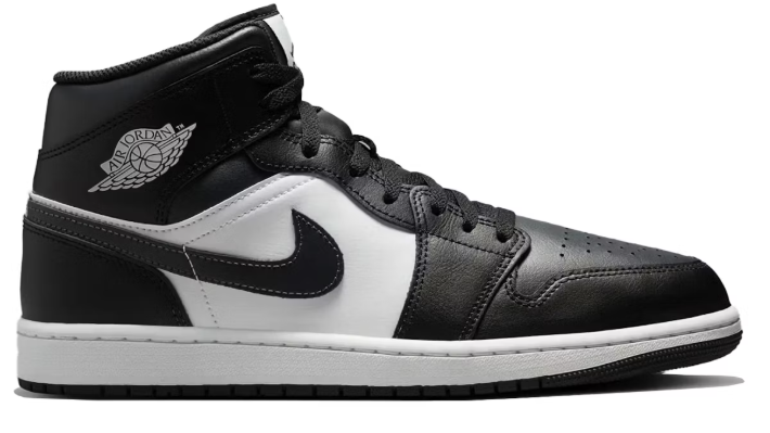 Jordan 1 Mid Off Noir Toe SZ 9.5 MISSING LID