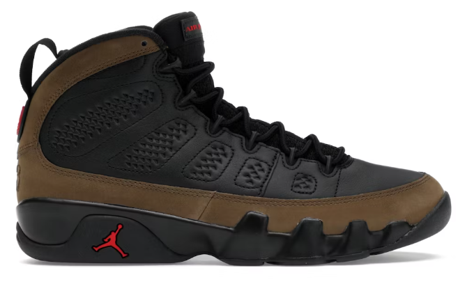 Jordan 9 Retro Olive (2025) SZ 9.5 MISSING LID