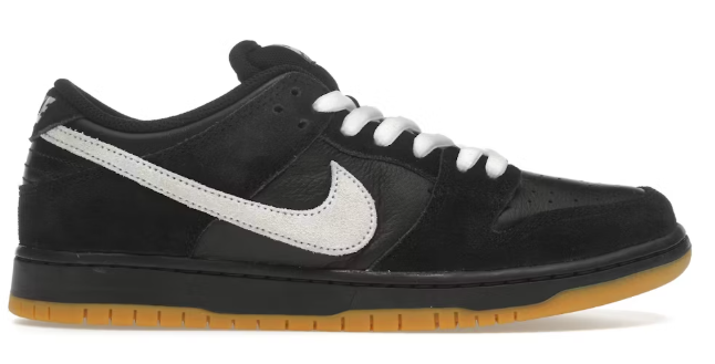 Nike Dunk Low Pro SB Black White Gum SZ 9 MISSING LID