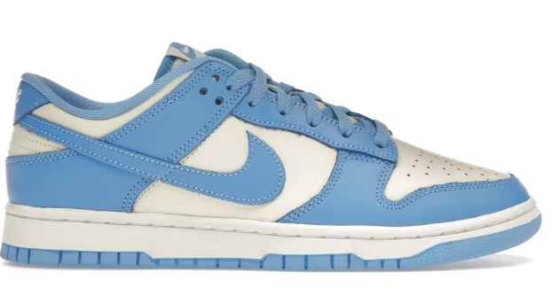 Nike Dunk Low Retro University Blue SZ 8 MISSING LID