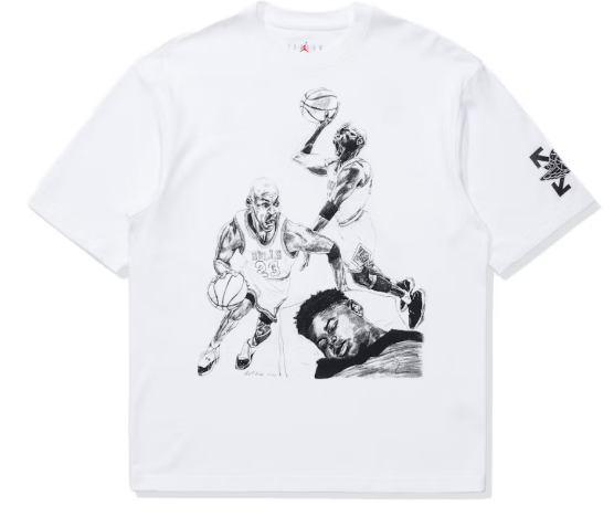 OFF-WHITE x Jordan T-shirt White SZ LARGE