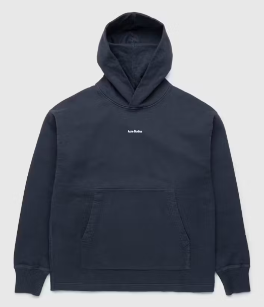 Acne Studios Logo Hoodie Black SZ M