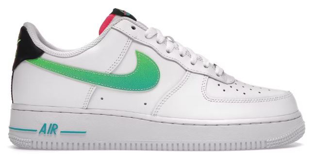 Nike Air Force 1 Low '07 LV8 White Aquamarine SZ 9 USED