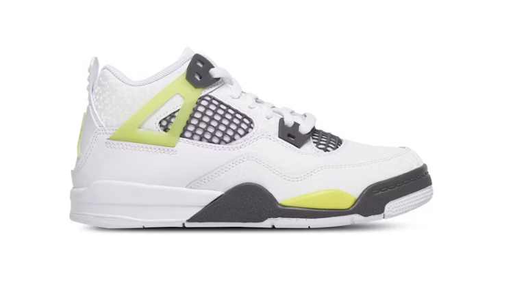 Jordan 4 Retro Light Lemon Twist (PS) Sz 3Y