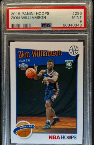 2019-20 Panini Hoops Zion Williamson Rookie PSA 9