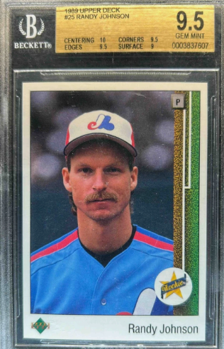 1989 Upper Deck Randy Johnson Rookie #25 Expos BGS 9.5