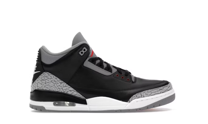 Jordan 3 Retro OG Black Cement SZ 9 (No Lid)