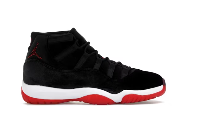 Jordan 11 Retro Bred Velvet (WMNS) Sz 8 (No Lid)